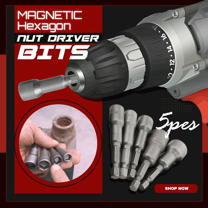 5pcs Magnetic Hexagon Nut Driver Bits Socket Screwdriver Wrench Set Drill Bit Adapter for Electric Screwdriver Handle Tool
5pcs Magnetic Hexagon Nut Driver Bits Socket Screwdriver Wrench Set Drill Bit Adapter for Electric Screwdriver Handle Tool