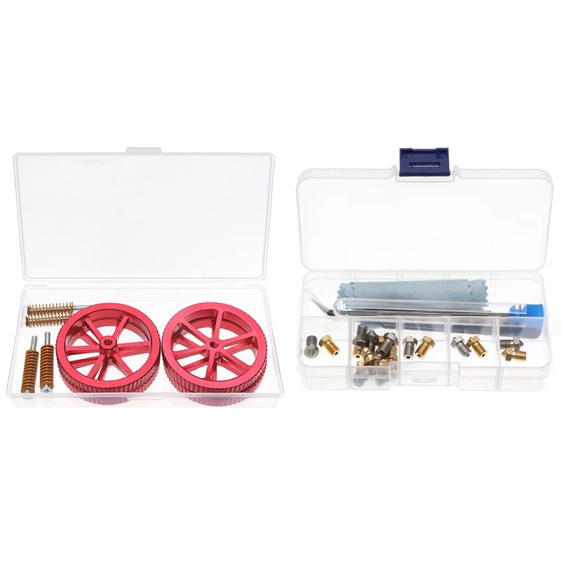 12PCS 3D Printer Heating Bed School Spring Creative Aluminum Hand-Twisted Nut Kit With 25PCS 3D Printer Nozzle
12PCS 3D Printer Heating Bed School Spring Creative Aluminum Hand-Twisted Nut Kit With 25PCS 3D Printer Nozzle