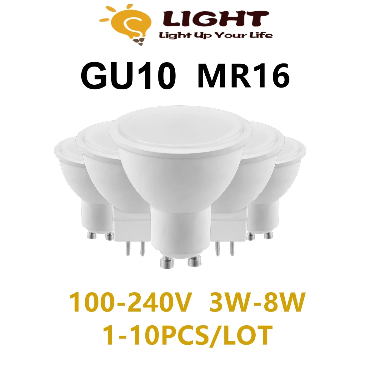 LED spotlight GU10 GU5.3 100V-240V 3W-8W high bright warm white light replacement 50W 100W halogen lamp is suitable for kitchen
LED spotlight GU10 GU5.3 100V-240V 3W-8W high bright warm white light replacement 50W 100W halogen lamp is suitable for kitchen