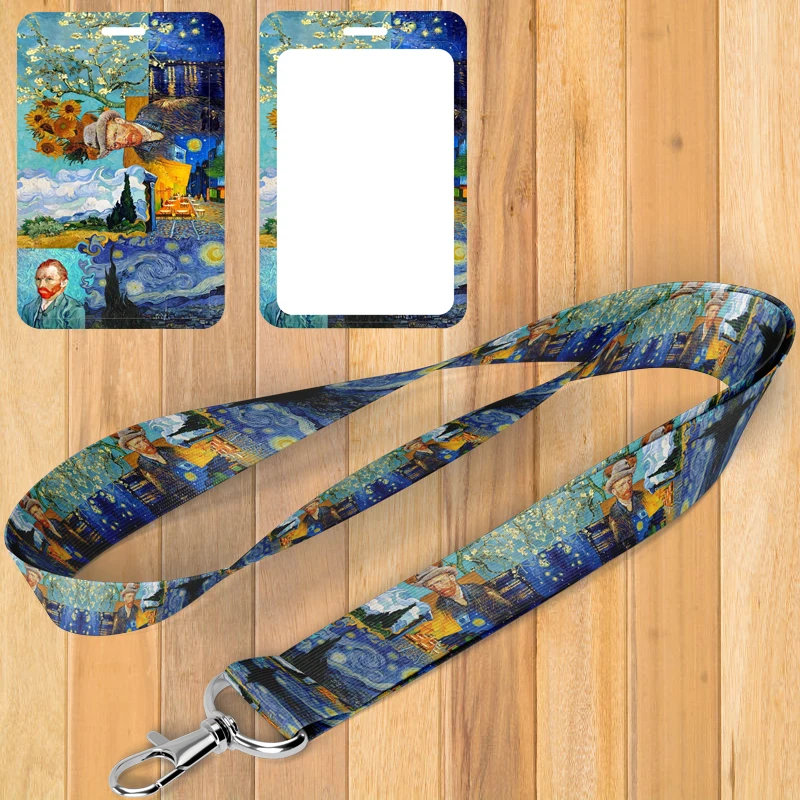 A0923 Van Gogh Vintage Lanyard For Keys Chain ID Credit card Cover Pass Mobile Phone Charm Neck Straps Badge Holder Accessories
A0923 Van Gogh Vintage Lanyard For Keys Chain ID Credit card Cover Pass Mobile Phone Charm Neck Straps Badge Holder Accessories