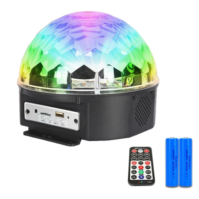 Disco Ball Party Lights 9 Colors LED Bluetooth Stage Lights Sound Activated Rotating Light With Remote MP3 Play(EU Plug)
Disco Ball Party Lights 9 Colors LED Bluetooth Stage Lights Sound Activated Rotating Light With Remote MP3 Play(EU Plug)