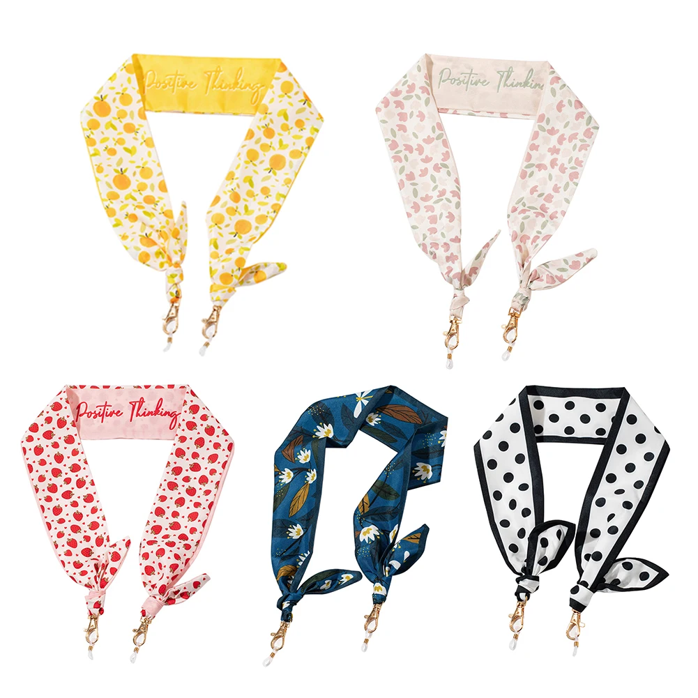 Silk Scarf Ribbon Glasses Mask Chain Hanging Neck Rope Fashion Polyster Sunglasses Lanyard Neckband Eyewear Accessories
Silk Scarf Ribbon Glasses Mask Chain Hanging Neck Rope Fashion Polyster Sunglasses Lanyard Neckband Eyewear Accessories