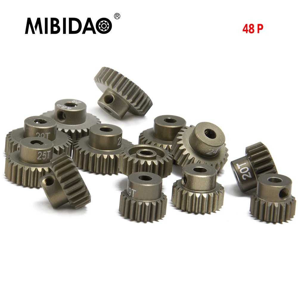 MIBIDAO 1Pc 48P Aluminum Alloy 18T 19T 20T 21T 22T 23T 24T 25T 26T 27T 28T 29T 30T Pinion Motor Gear for 1/10 RC Model Car Parts
MIBIDAO 1Pc 48P Aluminum Alloy 18T 19T 20T 21T 22T 23T 24T 25T 26T 27T 28T 29T 30T Pinion Motor Gear for 1/10 RC Model Car Parts