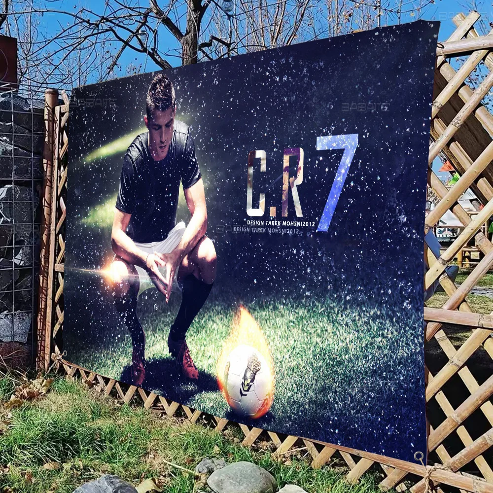 R-Ronaldos Football C-CR7 Усовершенствованная печать Коммерческая реклама Флаг