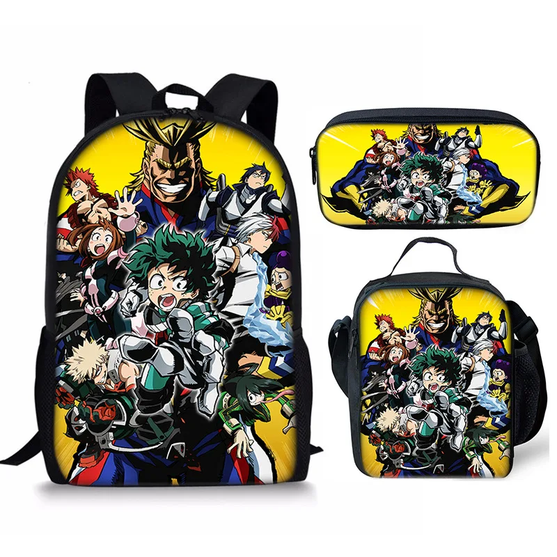 Harajuku Creative My Hero Academia 3D Print 3pcs/Set pupil School Bags Laptop Daypack Backpack Lunch bag Pencil Case
Harajuku Creative My Hero Academia 3D Print 3pcs/Set pupil School Bags Laptop Daypack Backpack Lunch bag Pencil Case