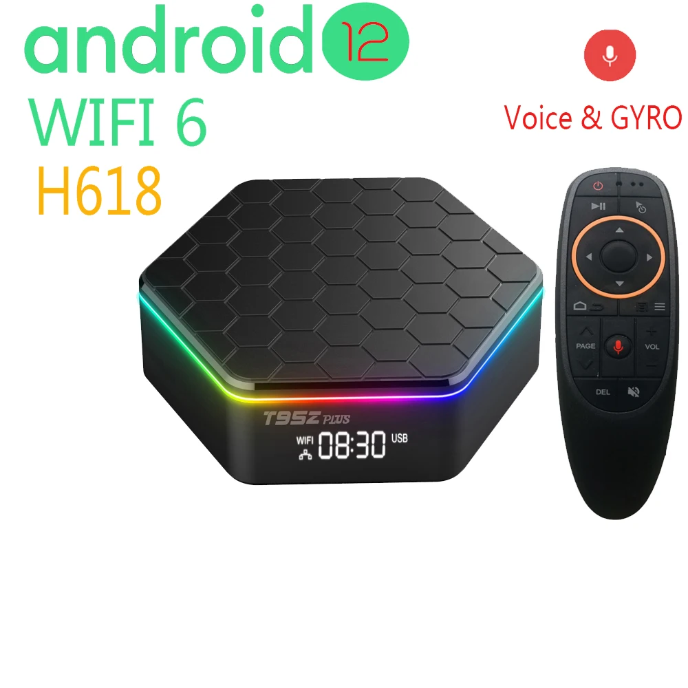Android 12 0 двухдиапазонный Wifi6 Smart TV Allwinner H618 четырехъядерный телефон 2 ГБ 4 16 32 100M LAN 4K