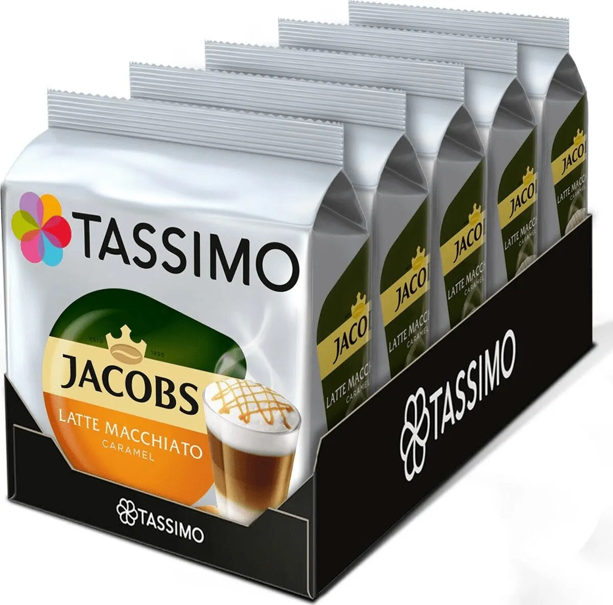 Кофе в капсулах Tassimo Jacobs Latte Macchiato Caramel 40 порций - купить по выгодной цене |