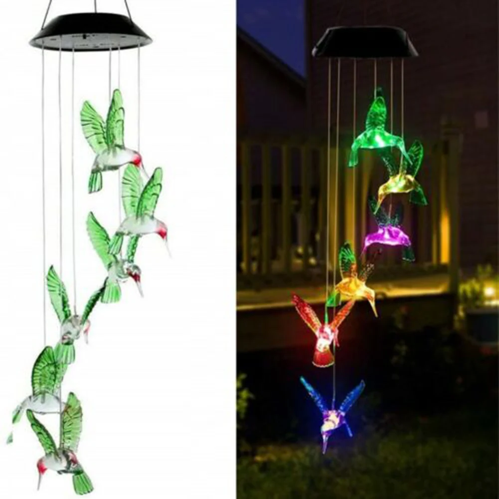 LED Wind Chime Solar Powered Hummingbird Wind Chime Lights Color-Changing Yard Garden Decor Wedding Home Wind Chime
LED Wind Chime Solar Powered Hummingbird Wind Chime Lights Color-Changing Yard Garden Decor Wedding Home Wind Chime