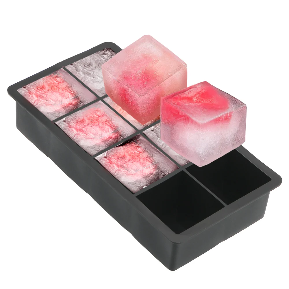 Ice Tray Mold Silicone Ice Cube Maker 4/8-Cavity for Ice Candy Cake Pudding Chocolate Molds Square Shape Large Ice Cube Mould 
Ice Tray Mold Silicone Ice Cube Maker 4/8-Cavity for Ice Candy Cake Pudding Chocolate Molds Square Shape Large Ice Cube Mould