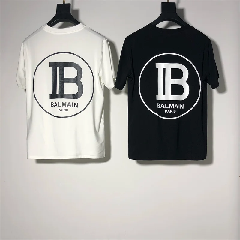 Balmain New Unisex Letter Printed Fashionable Short Sleeve All-match Simple T-shirt
Balmain New Unisex Letter Printed Fashionable Short Sleeve All-match Simple T-shirt