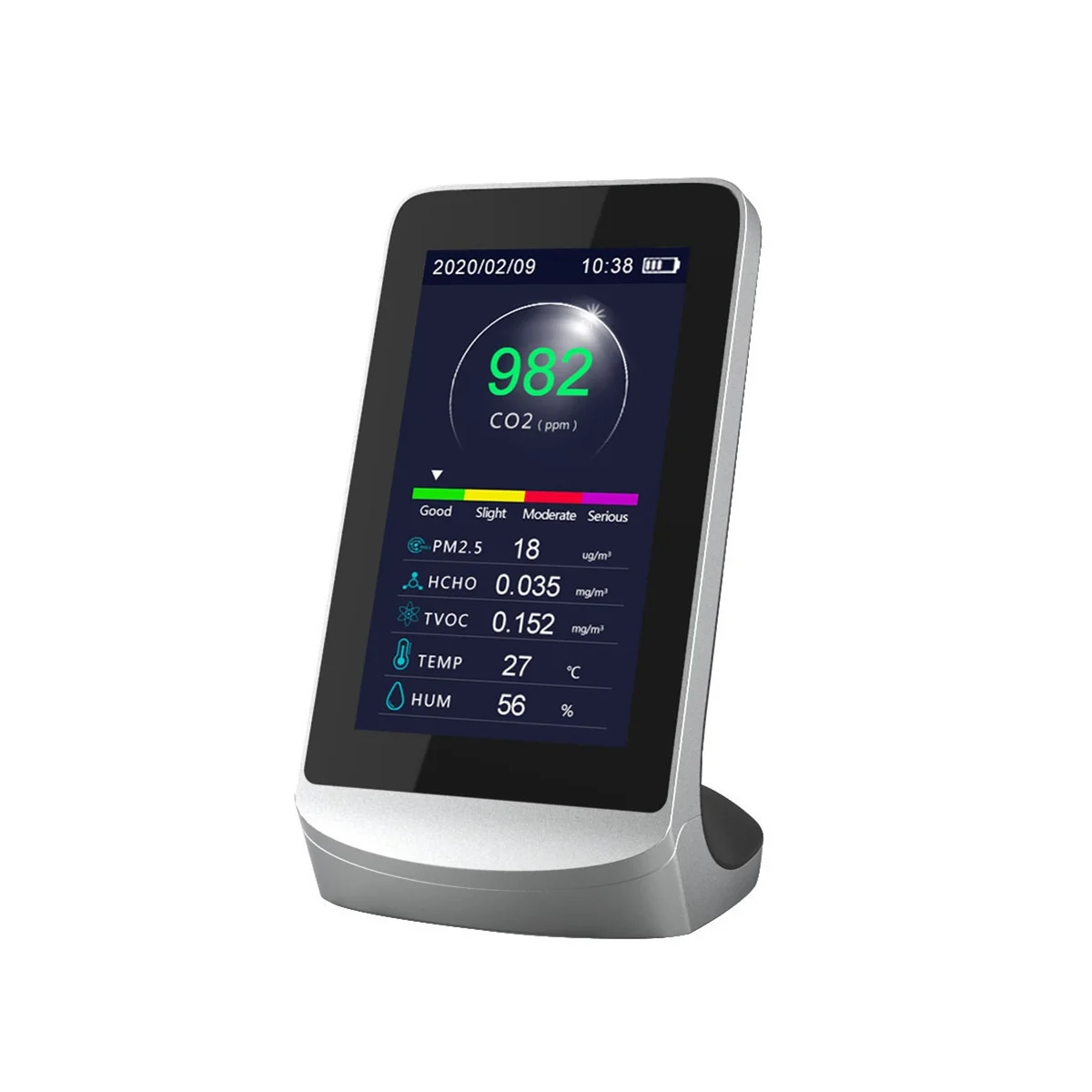 WIFI Air Quality Detector, High Sensitivity TVOC Quality Monitor CO2 Carbon Dioxide Sensor Analyzer Meter
WIFI Air Quality Detector, High Sensitivity TVOC Quality Monitor CO2 Carbon Dioxide Sensor Analyzer Meter