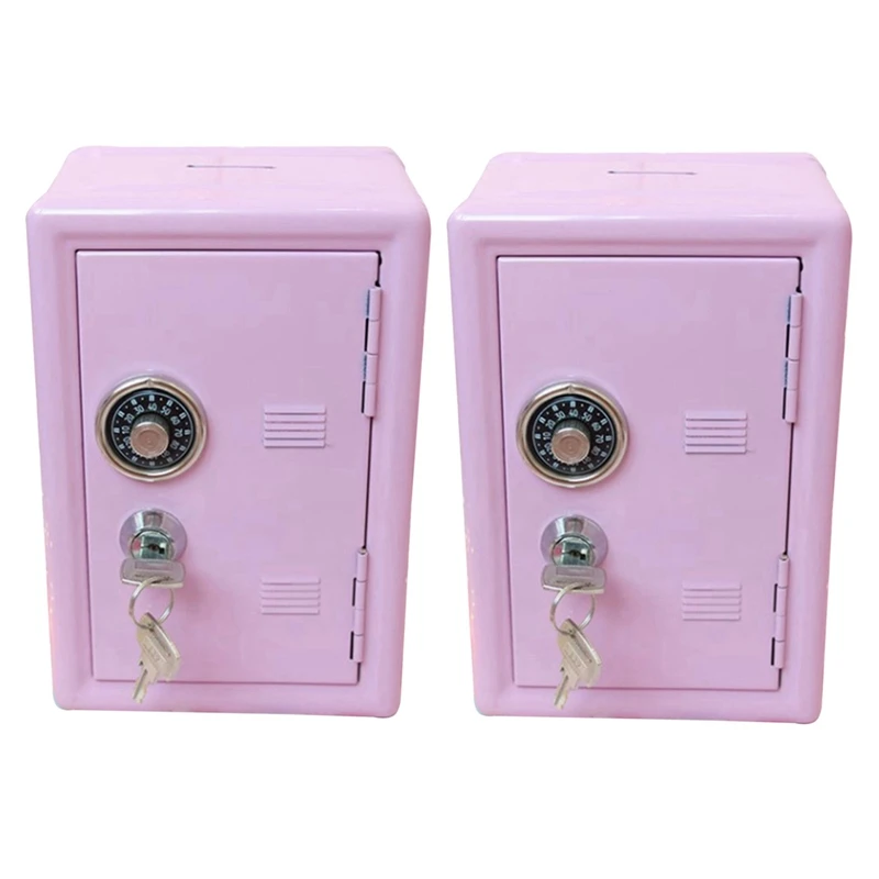 2X Kids Money Banks, Money Box Gift Safe Case Password With Key Metal Money Box Storage Bedroom Locker Home Ornament
2X Kids Money Banks, Money Box Gift Safe Case Password With Key Metal Money Box Storage Bedroom Locker Home Ornament