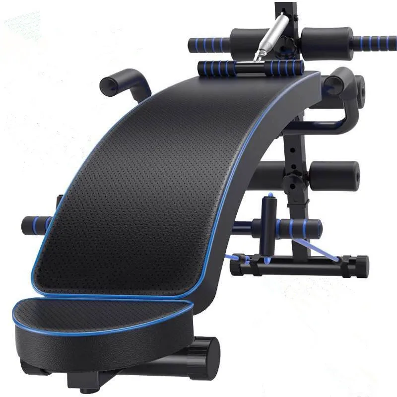 

Multifunction Sit-up Bench With Headrest Pulling Rope Exerciser Trainer Steel Frame Ab Abdominal Fitness Indoor Equipment OUTUP
