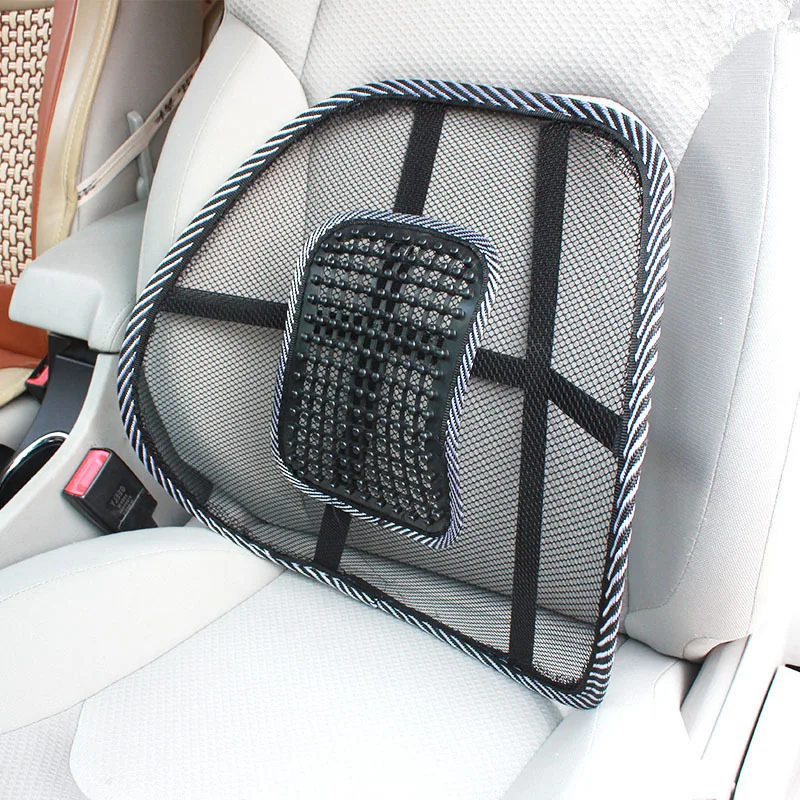 Car Seat Office Chair Massage Back Lumbar Support Mesh Ventilate Cushion Pad Black Mesh Back Lumbar Cushion for Car Driver
Car Seat Office Chair Massage Back Lumbar Support Mesh Ventilate Cushion Pad Black Mesh Back Lumbar Cushion for Car Driver