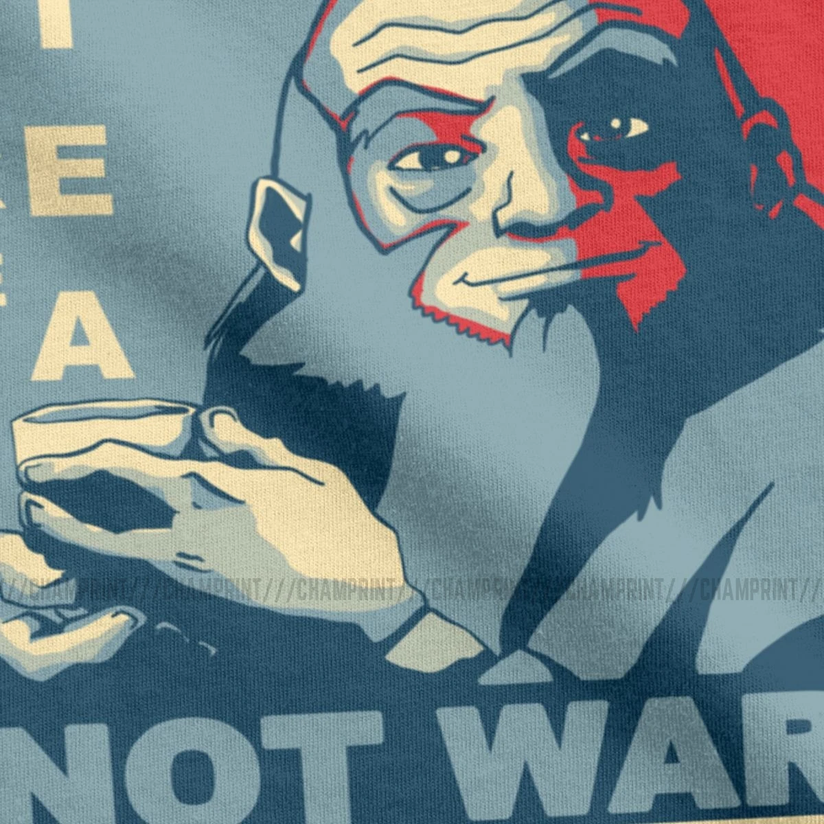 Мужские футболки Iroh Make Tea Not War Avatar The Last Airbender новинка хлопковая футболка с