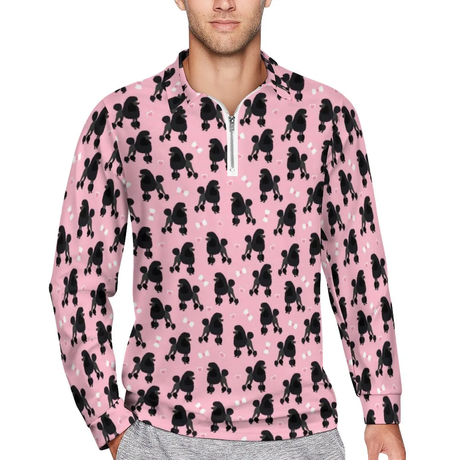 Black Poodle And Bow Casual T-Shirts Animal Print Polo Shirt Male Funny Shirt Spring Long Sleeves Printed Tops 4XL 5XL 6XL
Black Poodle And Bow Casual T-Shirts Animal Print Polo Shirt Male Funny Shirt Spring Long Sleeves Printed Tops 4XL 5XL 6XL