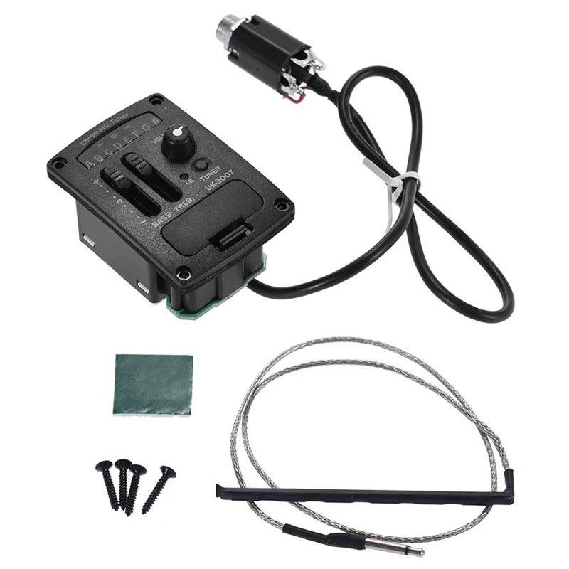 Uk-300T Ukulele Piezo Pickup Preamp 2-Band Eq Equalizer Ukelele Pickups Tuner System
Uk-300T Ukulele Piezo Pickup Preamp 2-Band Eq Equalizer Ukelele Pickups Tuner System