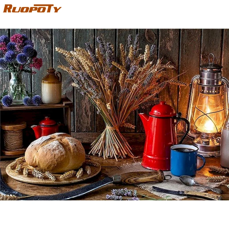 RUOPOTY 60x75cm DIY Painting By Numbers Still Life Pictures by numbers Frameless For Home Decor Number Paiting On Canvas
RUOPOTY 60x75cm DIY Painting By Numbers Still Life Pictures by numbers Frameless For Home Decor Number Paiting On Canvas