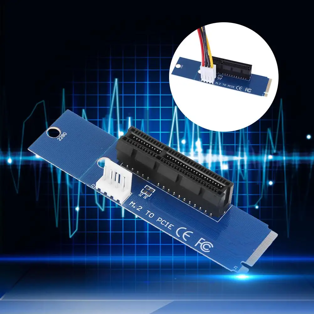 High Speed M.2 NGFF SSD to PCI-E Express 4X Converter Adapter Card Power Cable for Bitcoin Miner Mining 2pcs
High Speed M.2 NGFF SSD to PCI-E Express 4X Converter Adapter Card Power Cable for Bitcoin Miner Mining 2pcs