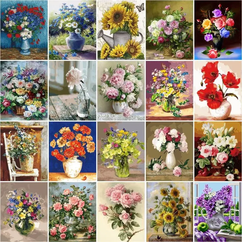CHENISTORY 5d Diy Diamond Painting Flowers Cross Stitch Full Square Round Mosaic Diamond Embroidery Set Home Decor Gift
CHENISTORY 5d Diy Diamond Painting Flowers Cross Stitch Full Square Round Mosaic Diamond Embroidery Set Home Decor Gift