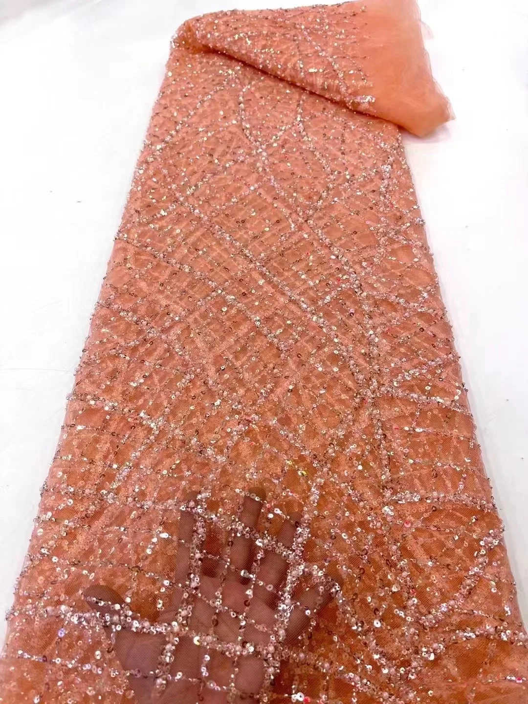 Sequins Tulle Lace Green African beaded Lace Fabric 2022 High Quality Nigerian French Lace Fabric For Wedding dress
Sequins Tulle Lace Green African beaded Lace Fabric 2022 High Quality Nigerian French Lace Fabric For Wedding dress