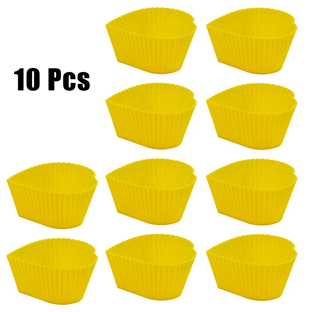 10pcs Silicone Baking Cups Reusable Muffin Liners Cupcake Holders Baking Molds Home Kitchen Cooking Supplies Cake Decorating
10pcs Silicone Baking Cups Reusable Muffin Liners Cupcake Holders Baking Molds Home Kitchen Cooking Supplies Cake Decorating