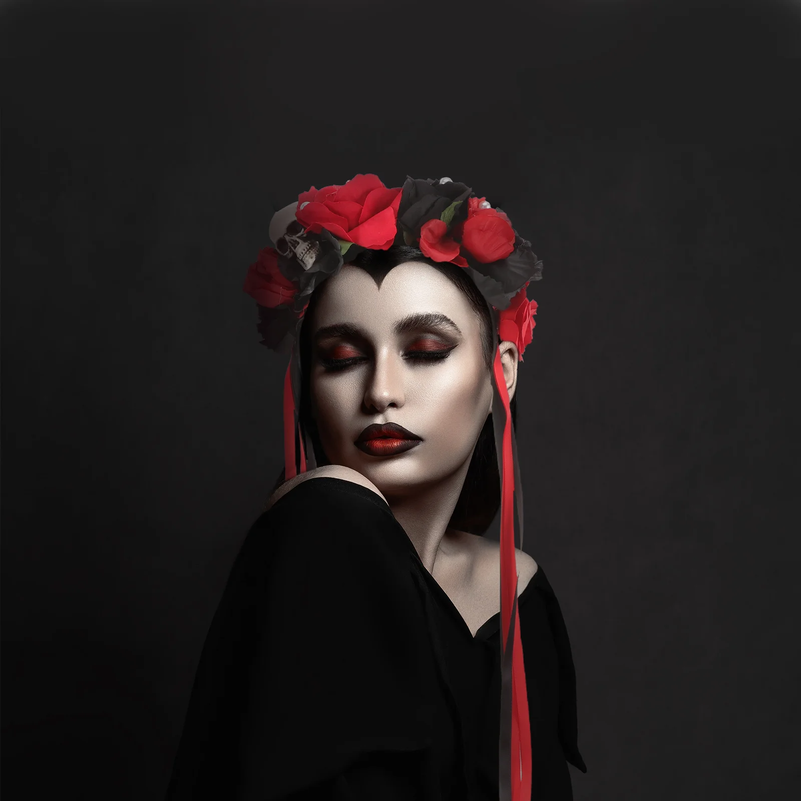 Halloween Hair Band Flower Garland Goth Accessories Women Headband Day The Dead Gothic Party Headwear Imitation Pearls
Halloween Hair Band Flower Garland Goth Accessories Women Headband Day The Dead Gothic Party Headwear Imitation Pearls