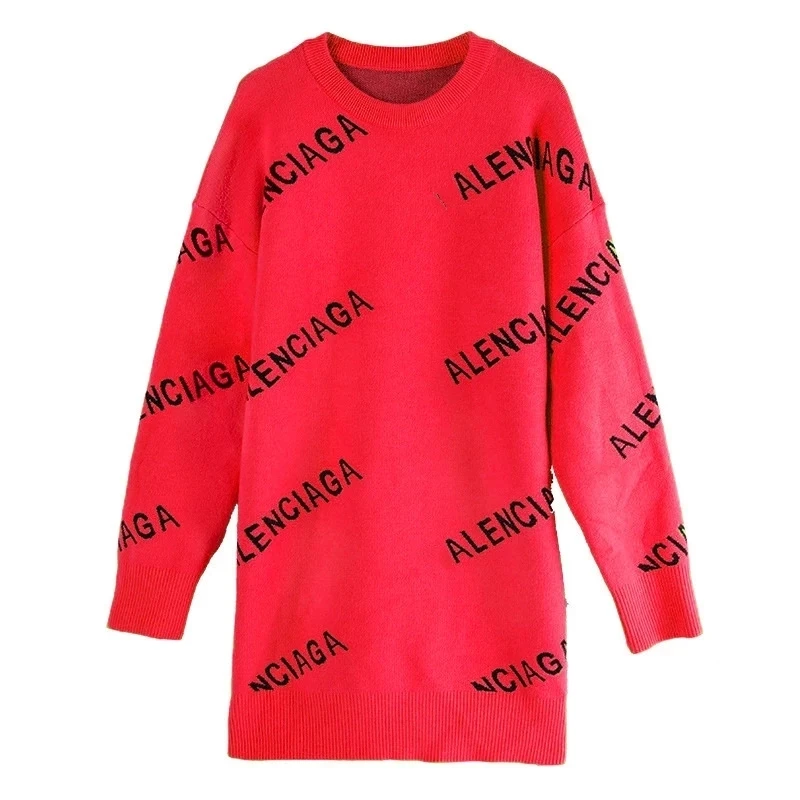 Women Sweater Spring Fashion Letter Printed O-Neck Pullover Luxury Long Sleeve Top Loose Plus Size Female Oversize Sweaters
Women Sweater Spring Fashion Letter Printed O-Neck Pullover Luxury Long Sleeve Top Loose Plus Size Female Oversize Sweaters