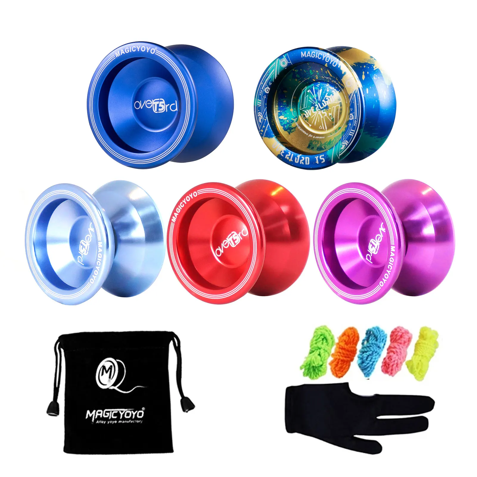 T5 Metal Yoyo For Kids Unresponsive Professional Yoyo With Ball Bearing Alloy Aluminum Metal Yoyos With Bag 5 Strings And A Glov
T5 Metal Yoyo For Kids Unresponsive Professional Yoyo With Ball Bearing Alloy Aluminum Metal Yoyos With Bag 5 Strings And A Glov