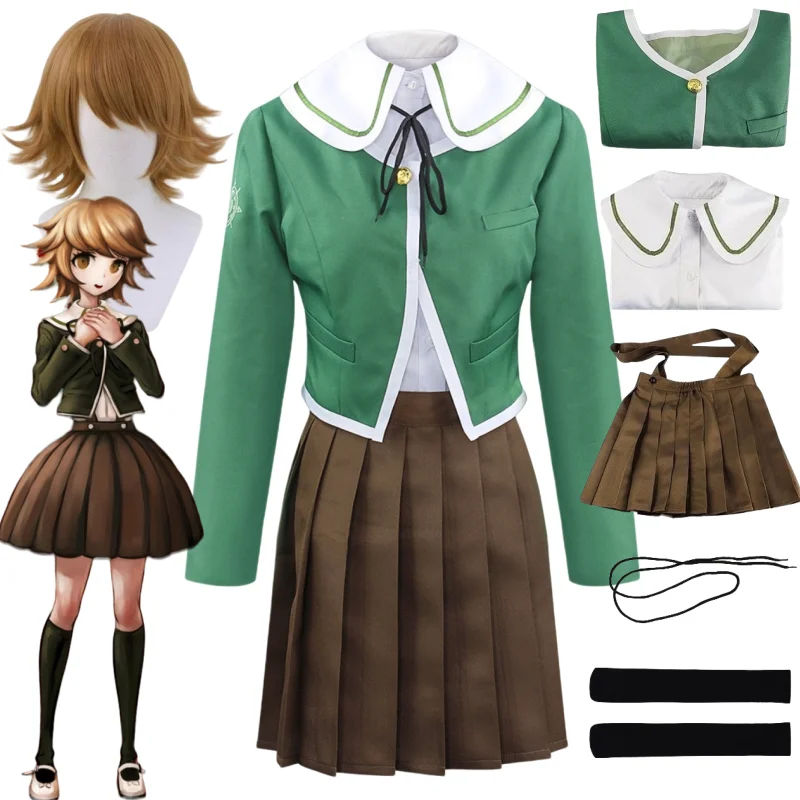 Anime Danganronpa Chihiro Fujisaki Cosplay Costumes Dress Shirt Skirt Outfits with Wig Cos Halloween Carnival Party Clothing
Anime Danganronpa Chihiro Fujisaki Cosplay Costumes Dress Shirt Skirt Outfits with Wig Cos Halloween Carnival Party Clothing