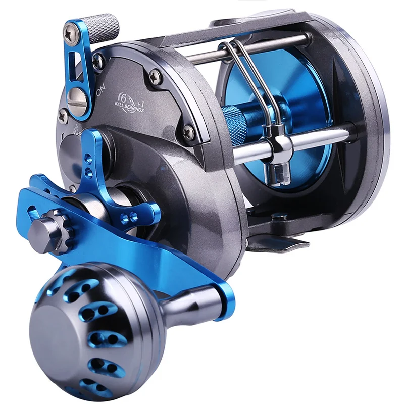 Sougayilang Saltwater Trolling Fishing Reels 6+1BB Casting Sea Fishing Reel Gear Ratio 4.1:1 Trolling Reel Max Drag 43LB Pesca
Sougayilang Saltwater Trolling Fishing Reels 6+1BB Casting Sea Fishing Reel Gear Ratio 4.1:1 Trolling Reel Max Drag 43LB Pesca