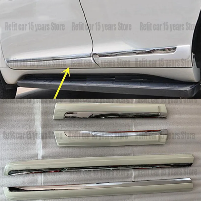 For Toyota Prado FJ150 2010-2022 4PCS ABS chrome Door Side Body Molding Cover Trim Clad car accessories
For Toyota Prado FJ150 2010-2022 4PCS ABS chrome Door Side Body Molding Cover Trim Clad car accessories