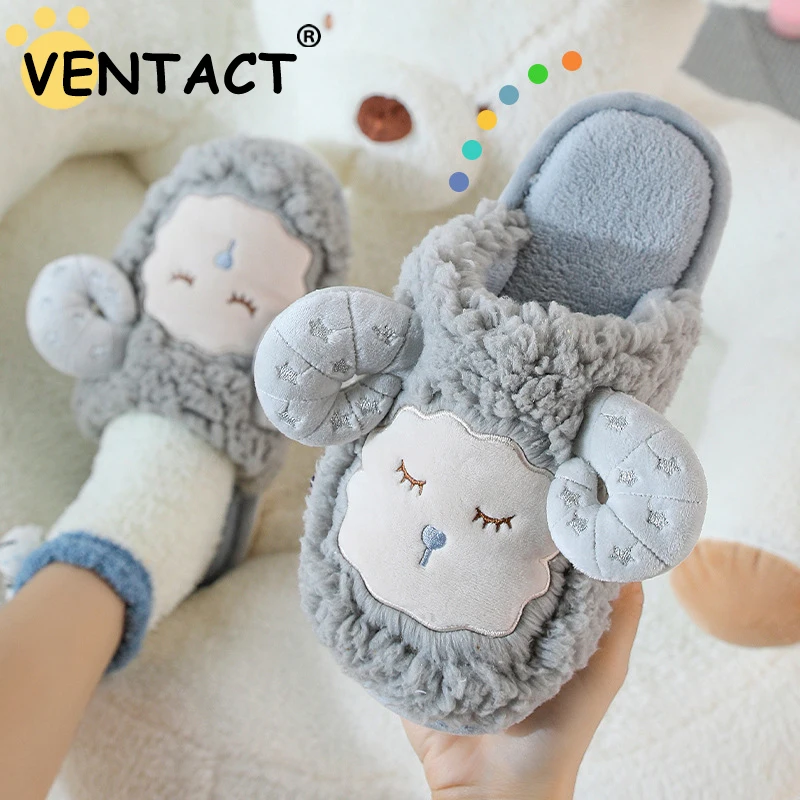 VENTACT 2023 New Women Slipper Sheep Cute Flat Shoes Anti-Slip Fur Winter Slippers Indoor Cozy Fashion Couples Homewear
VENTACT 2023 New Women Slipper Sheep Cute Flat Shoes Anti-Slip Fur Winter Slippers Indoor Cozy Fashion Couples Homewear