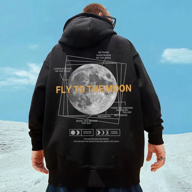 Fly To The Moon Graphic Print Hoodies For Men Loose Hip Hop Fashion Casual Sweatshirts Autumn Streetwear Pullover Y2K Hoodie
Fly To The Moon Graphic Print Hoodies For Men Loose Hip Hop Fashion Casual Sweatshirts Autumn Streetwear Pullover Y2K Hoodie