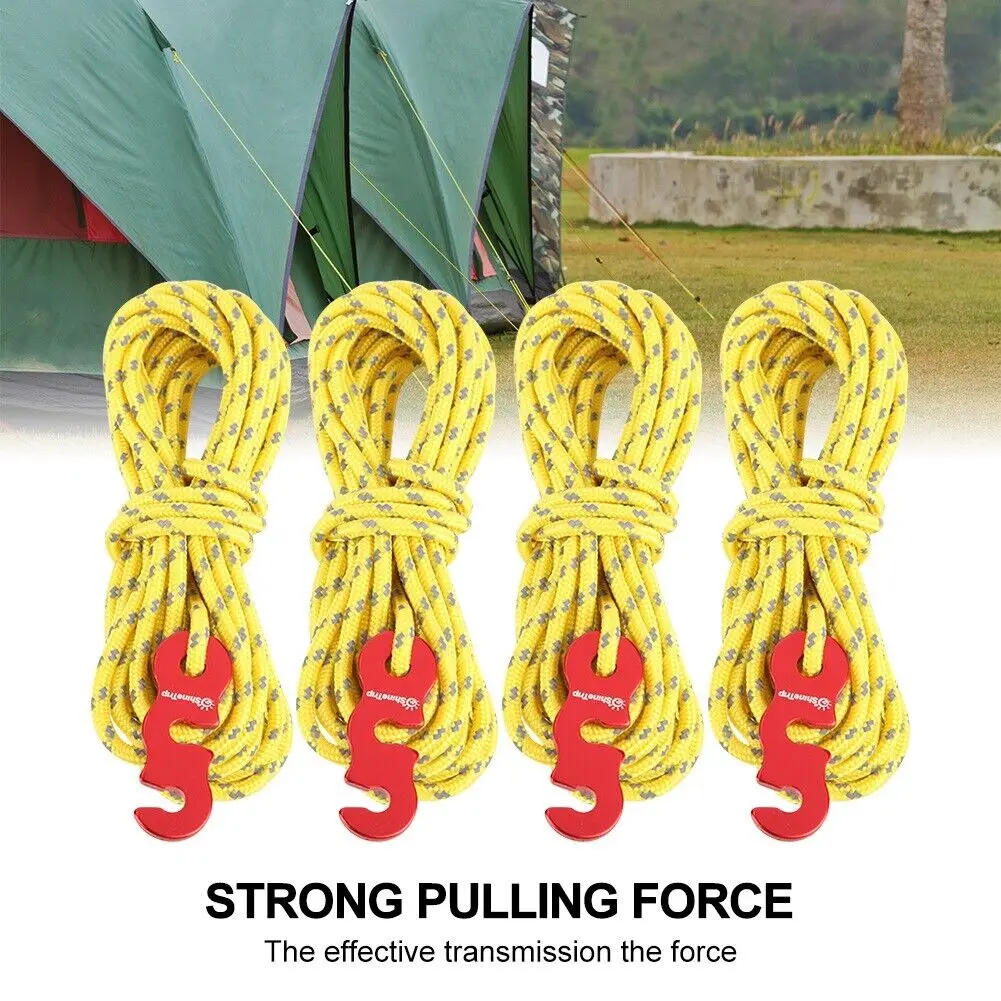 4PCS 4m Thickened Tent Windproof Rope Outdoor Camping Reflective Multifunctional Nylon Windproof Rope Buckle Tent Rope Cover
4PCS 4m Thickened Tent Windproof Rope Outdoor Camping Reflective Multifunctional Nylon Windproof Rope Buckle Tent Rope Cover