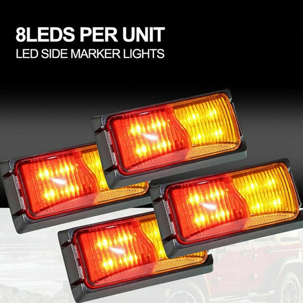 4X LED Clearance Lights Side Marker Lamp Amber Red For Trailer Truck Caravan 12V-24V Light Lamp Led Red & Amber LED Side Marker
4X LED Clearance Lights Side Marker Lamp Amber Red For Trailer Truck Caravan 12V-24V Light Lamp Led Red & Amber LED Side Marker