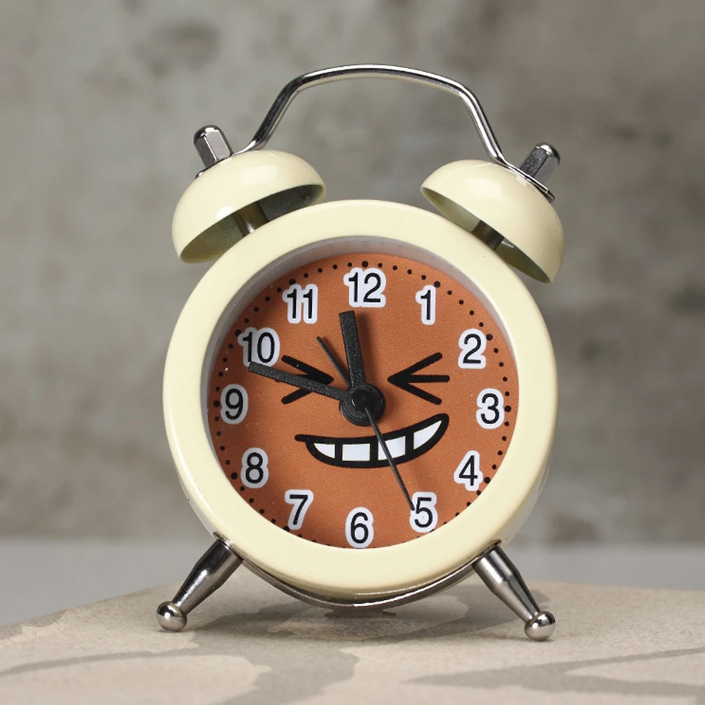 Classic Double Bell Mini Alarm Clock Quartz Movement Bedside Night Analog Clock Round Number Double Bell Digital Desk Table
Classic Double Bell Mini Alarm Clock Quartz Movement Bedside Night Analog Clock Round Number Double Bell Digital Desk Table