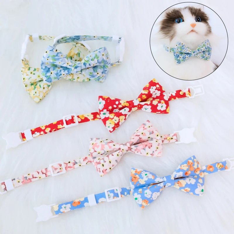 Bowknot Breakaway Cat Collar Floral Bow Tie Safety Buckle Christmas Chihuahua Necklace Adjustable Dog Collar for Puppy Kitten
Bowknot Breakaway Cat Collar Floral Bow Tie Safety Buckle Christmas Chihuahua Necklace Adjustable Dog Collar for Puppy Kitten