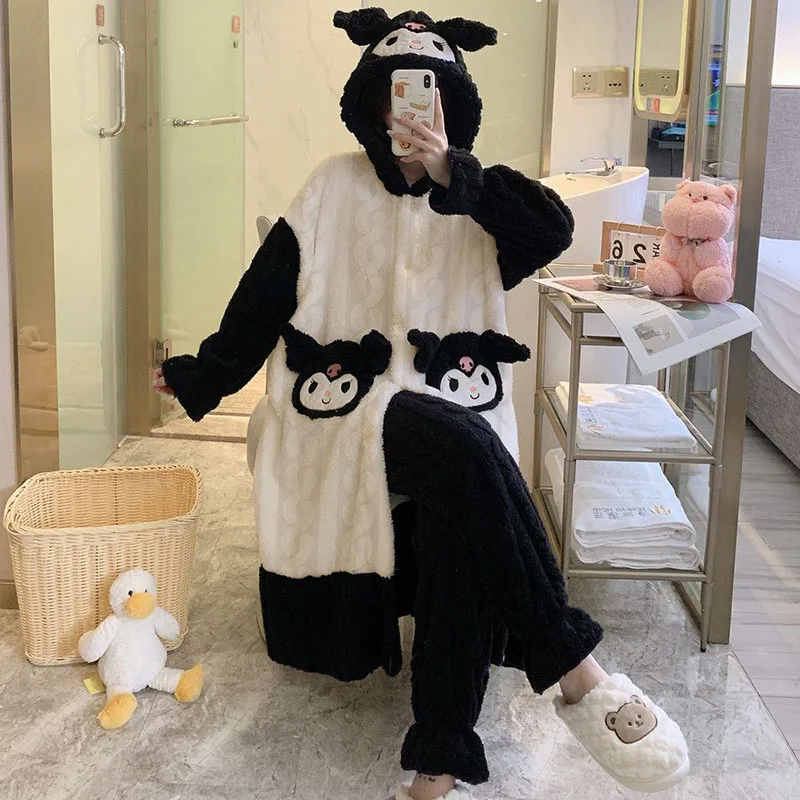 2022 Winter Kawaii Sanrio Pajamas Kuromi Cinnamoroll My Melody Anime Flannel Plush Warm Cozy Pajama Pants Set Christmas Gift
2022 Winter Kawaii Sanrio Pajamas Kuromi Cinnamoroll My Melody Anime Flannel Plush Warm Cozy Pajama Pants Set Christmas Gift