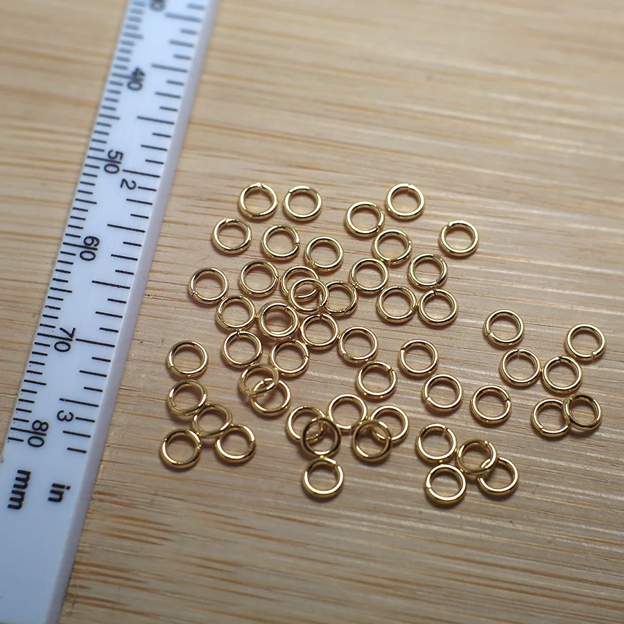 100pcs 24K Gold Color Plated Brass Jump Rings 4x0.7mm Open Round Jump Rings Jewelry Making
100pcs 24K Gold Color Plated Brass Jump Rings 4x0.7mm Open Round Jump Rings Jewelry Making