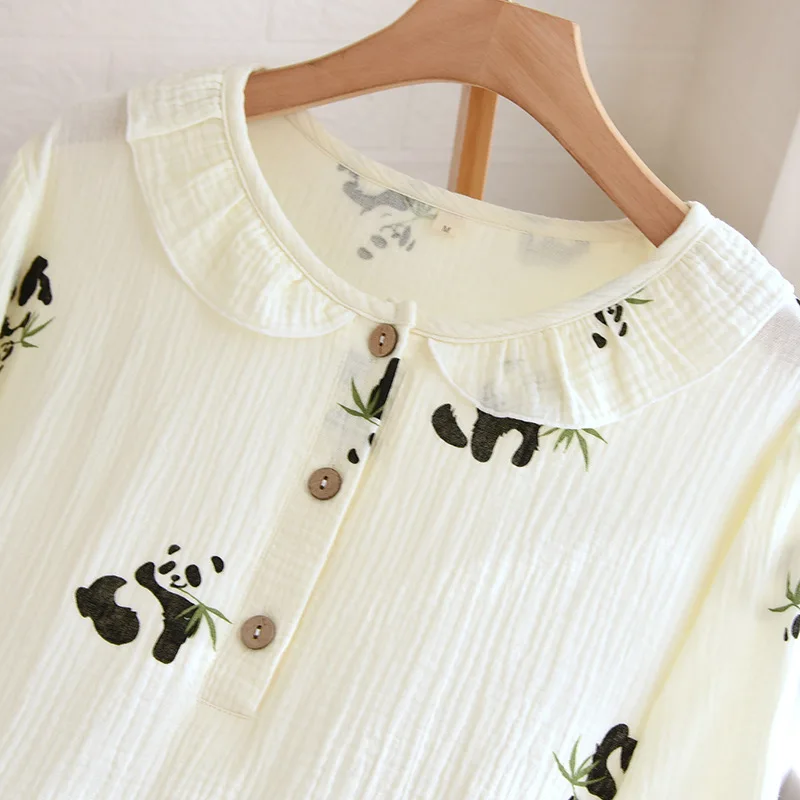 2023spring Thin Panda Nightdress Nightgowns Home 100% Ladies Pajamas Cute Skirt Casual Sleeve Skirt Dress Long Long Crepe Cotton
2023spring Thin Panda Nightdress Nightgowns Home 100% Ladies Pajamas Cute Skirt Casual Sleeve Skirt Dress Long Long Crepe Cotton