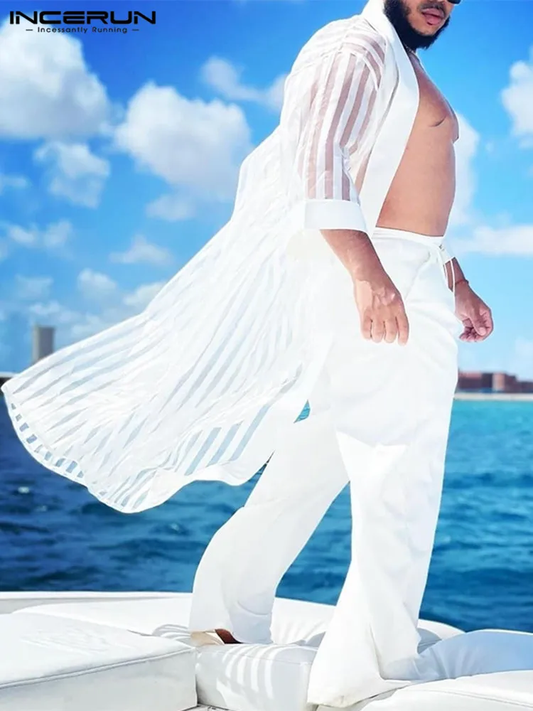 Рубашки большого размера, модные мужские летние топы, прозрачная сетчатая Мужская блузка с коротким рукавом для отдыха, в полоску, с рисунко...
Рубашки большого размера, модные мужские летние топы, прозрачная сетчатая Мужская блузка с коротким рукавом для отдыха, в полоску, с рисунко...