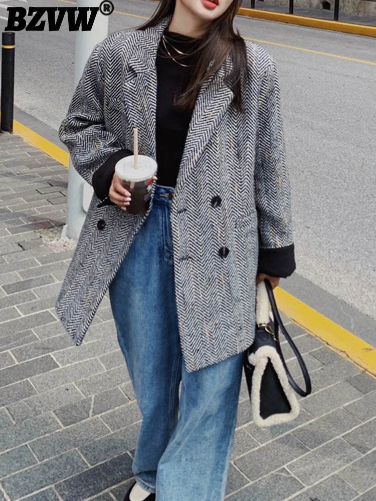 BZVW Korean Loose Designer Blazer For Women 2023 Autumn And Winter Temperament Versatile Fashion Office Lady Suit Coat Female
BZVW Korean Loose Designer Blazer For Women 2023 Autumn And Winter Temperament Versatile Fashion Office Lady Suit Coat Female
