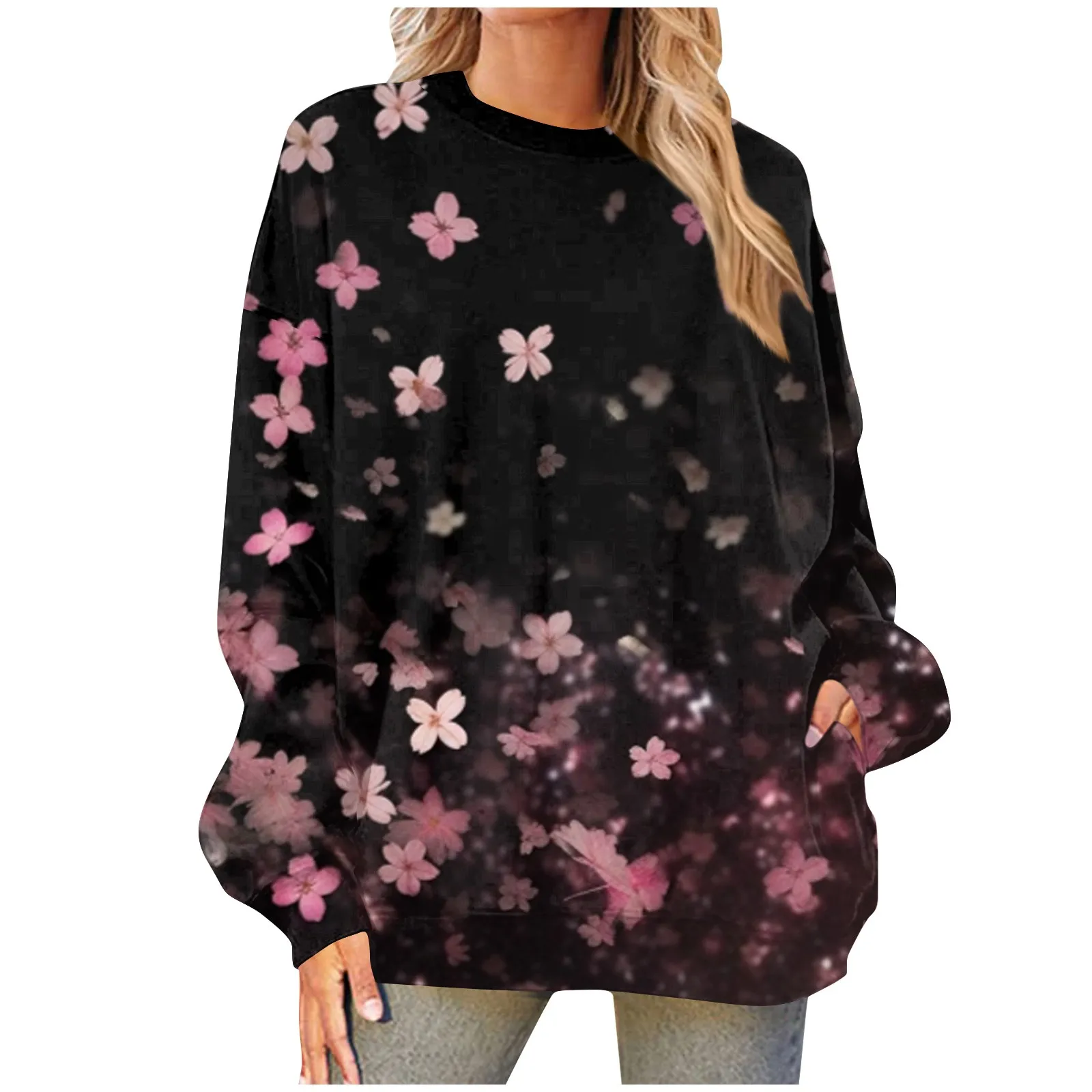 Women's T-shirt Long Sleeve Floral Colorful 3d Print Girl Women's Summer Round Neck T-shirt Leisure Sweater Party
Women's T-shirt Long Sleeve Floral Colorful 3d Print Girl Women's Summer Round Neck T-shirt Leisure Sweater Party