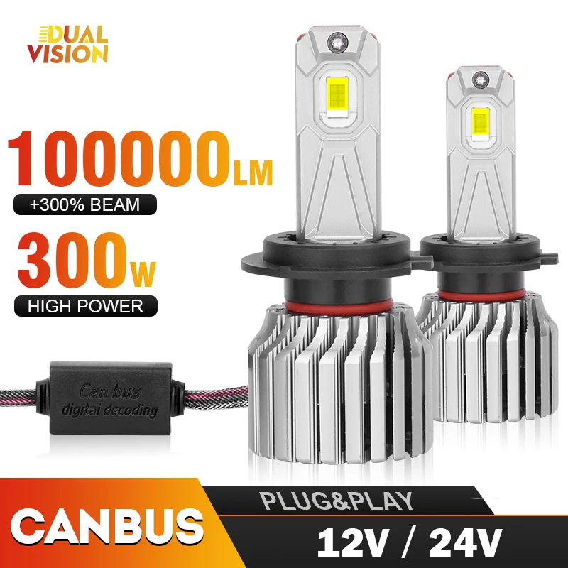 H7 LED Canbus H4 H11 Car Headlight Bulb HB3 9005 HB4 9006 H8 HIR2 LED Motorcycle Ice Beam Hi lo STG 100000LM 300W 12V 24V Slim
H7 LED Canbus H4 H11 Car Headlight Bulb HB3 9005 HB4 9006 H8 HIR2 LED Motorcycle Ice Beam Hi lo STG 100000LM 300W 12V 24V Slim
