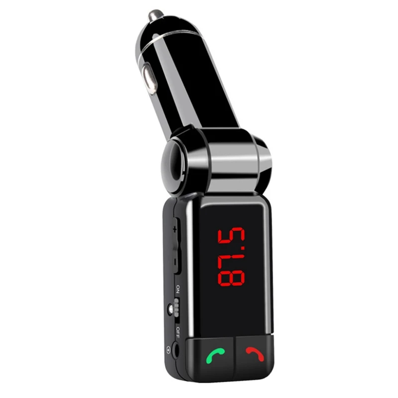 

BC06 Автомобильный MP3-плеер Bluetooth музыкальный приемник Адаптер гарнитура FM-передатчик с ЖК-дисплеем двойное USB Автомобильное зарядное устройс...