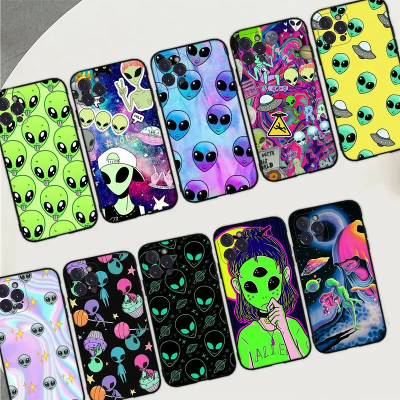 Alien Space Phone Case For iPhone 14 11 12 13 Mini Pro Max 8 7 6 6S Plus X SE 2020 XR XS Funda Case
Alien Space Phone Case For iPhone 14 11 12 13 Mini Pro Max 8 7 6 6S Plus X SE 2020 XR XS Funda Case