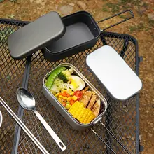 800ml Steamer Shelf BPA Free Bento Box Heat Resistant Camping Bento Container Steaming Rack Eco-friendly Outdoor Supply