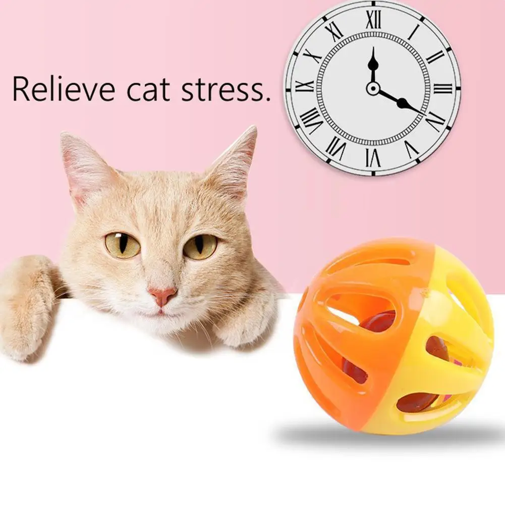 

Pet Cat Toy Color Bell Ball Pet Toy Small Bell Ball, Cat Toy Cat Post Toy Cat Scratch Automatic V1A3