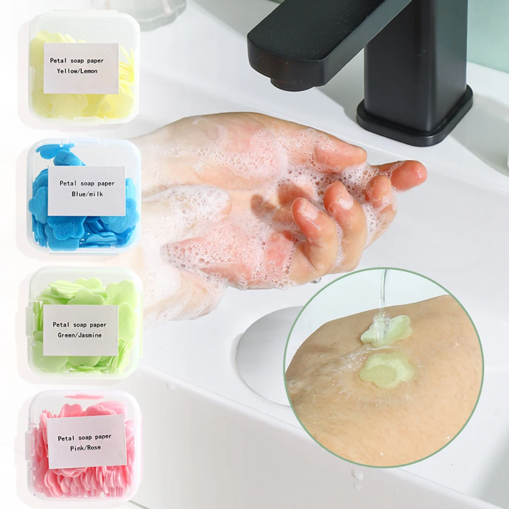 1Box Portable Paper Soap Flowers Shape Disposable Paper Soap Sheets for Washing Hands Bath Kitchen Outdoor Travel Camping
1Box Portable Paper Soap Flowers Shape Disposable Paper Soap Sheets for Washing Hands Bath Kitchen Outdoor Travel Camping